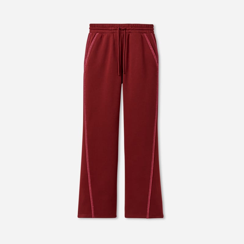 UGG® Classic rechte broek in Coffee Berry, Maat 1X, Katoen/Polyester