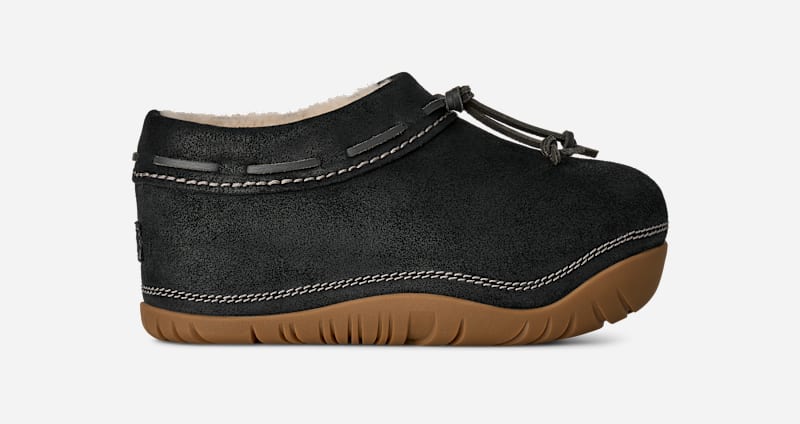 UGG® Bucked Clog in Black, Size 9, Leather