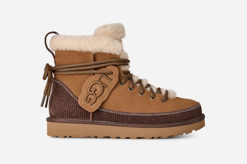 UGG Women's Classic Heritage Lace-Up Boot in Brown, Size 36