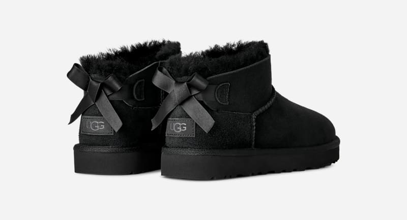 UGG Ultra Mini Bailey Bow Sheepskin Classic Boots