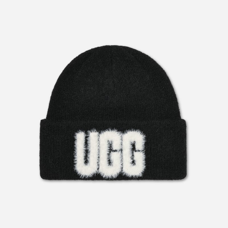 UGG® Women's Fuzzy UGG® Logo Beanie