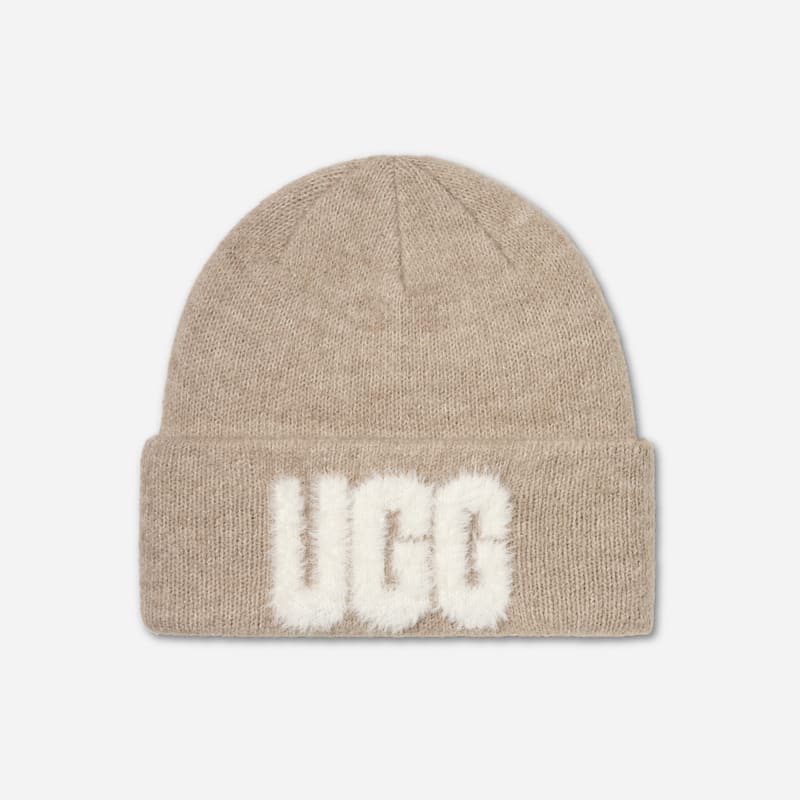 UGG® Women's Fuzzy UGG® Logo Beanie