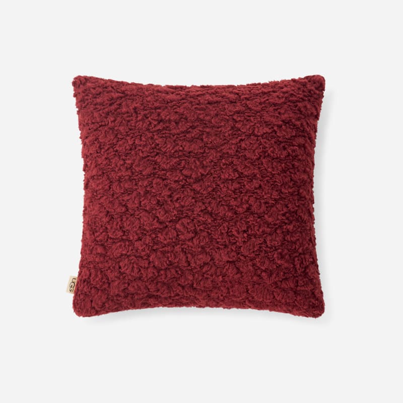 Ugg ® Shira Pillow 24"x24" Pillows In Coffee Berry In Red