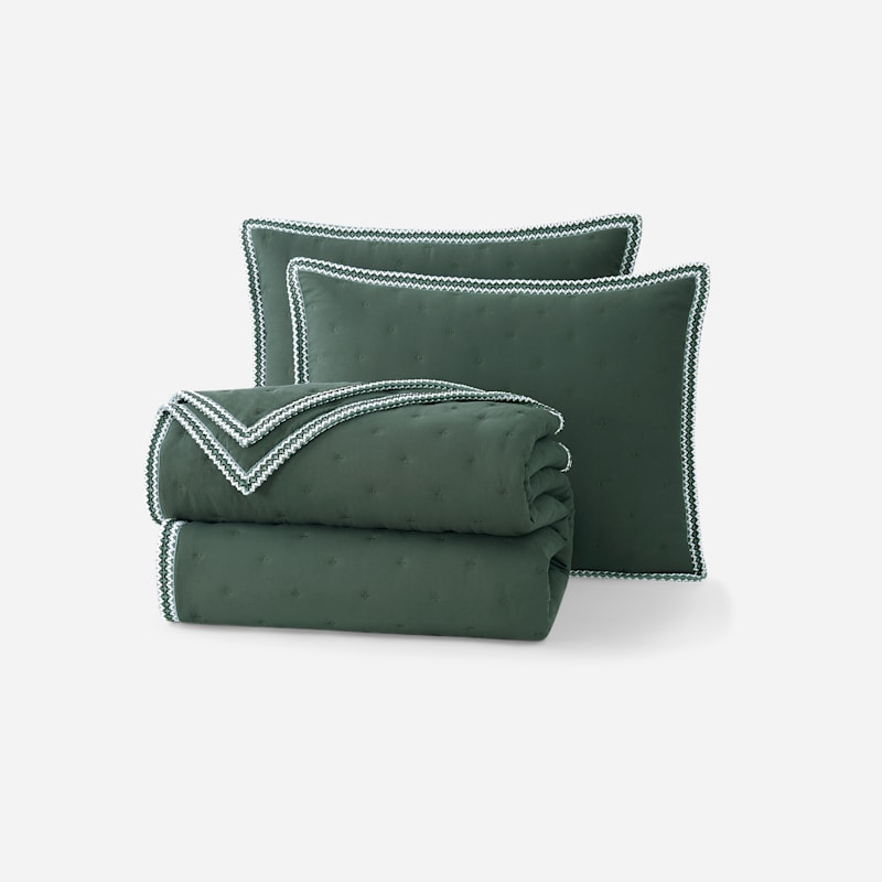 Devon UGG®braid Quilt Set F/Q Polyester Bedding