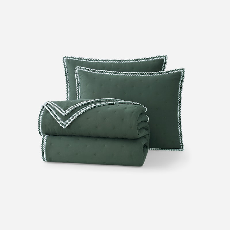Devon UGG®braid Quilt Set King Polyester Bedding