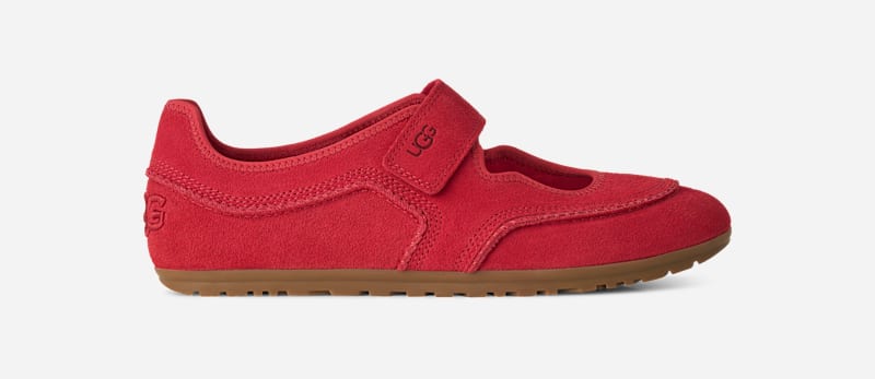 UGG® Quill Mary-Jane-Sneaker für Damen in Red, Größe 37