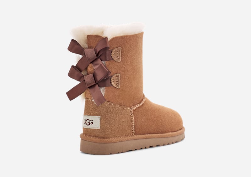 UGG® Bailey Bow II for Kids in Brown, Size 3, Twinface/Polyester/Wool