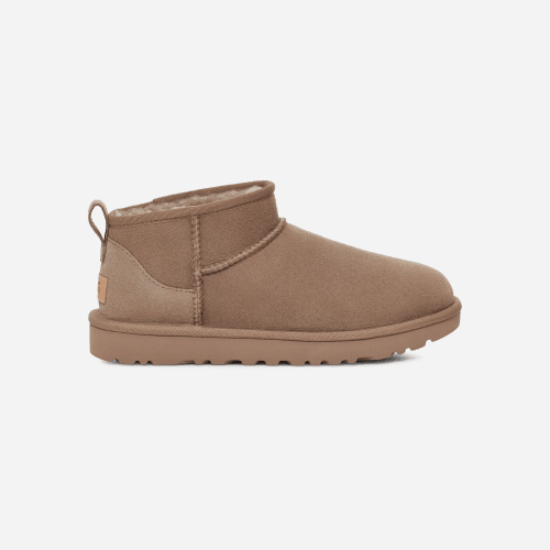 UGG Classic Ultra Mini for Women in Brown, Size 4, Twinface/Polyester/Leather