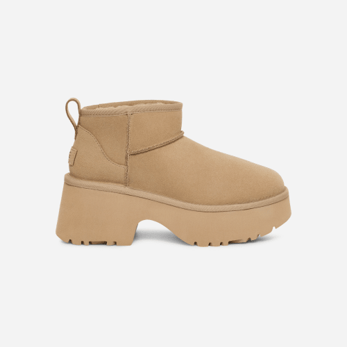 UGG Classic Ultra Mini New Heights Boot for Women in Mustard Seed