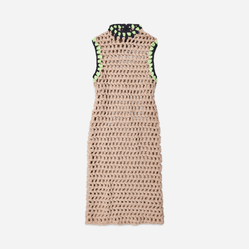 UGG Angelita Maxi Crochet Dress for Women in Chateau, Size L/XL, Knit/Cotton