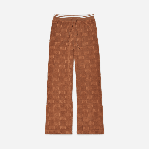 UGG UGG block Rosalinda Hose mit weitem Bein für Damen in Cedar Bark, Größe L, Baumwolle