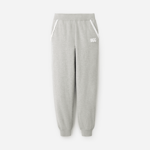UGG Gebondete Daylin Fleecejogginghose für Damen in Grey, Größe 1X