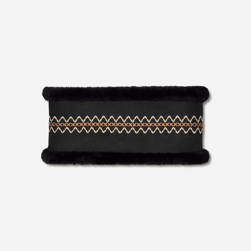 UGG Atherson Embroidered Headband for female in Black