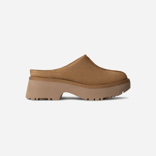 UGG New Heights Clog für Damen in Brown, Größe 38, Veloursleder