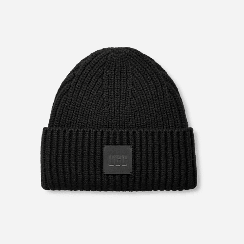 UGG Chunky Rib Beanie for Men in Black