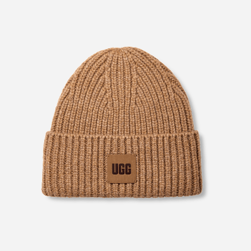 UGG Chunky Rib Beanie for Men in Camel