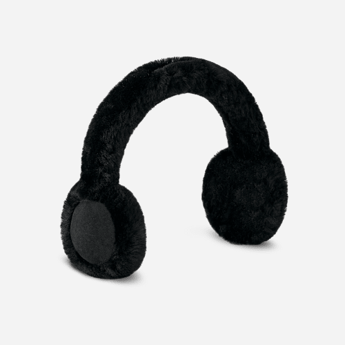 UGG Sheepskin Wireless Earmuff for female in Black