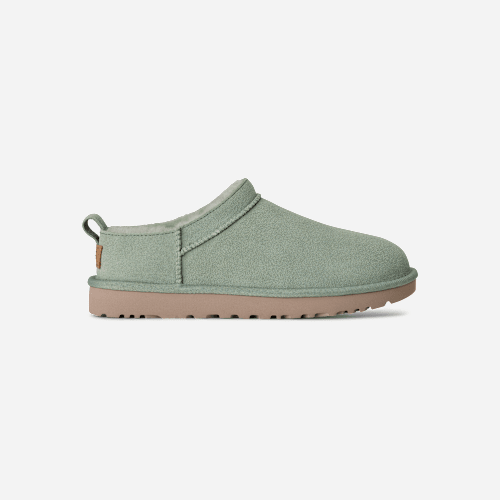 UGG Classic Micro Boot for Women in Artichoke, Size 6, Suede/Polyester/Leather