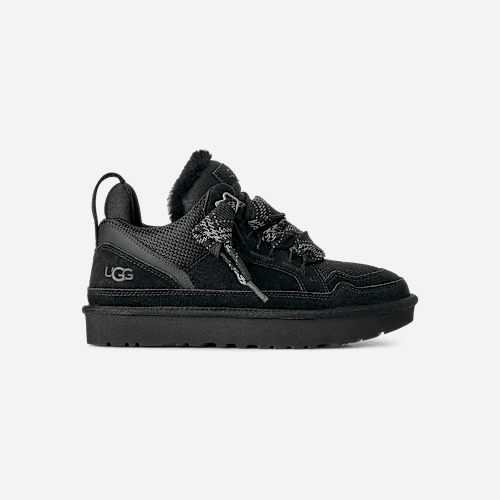UGG Lowmel for Women in Black, Size 9, Canvas/Suede/Recycled Materials