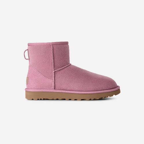 UGG Classic Mini II for Women in Dusty Orchid, Size 7, Twinface/Polyester/Leather