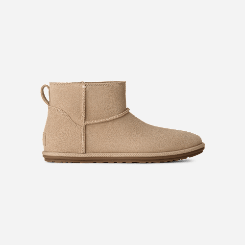 UGG Classic Mini Deconstructed for Women in Tan, Size 4, Leather