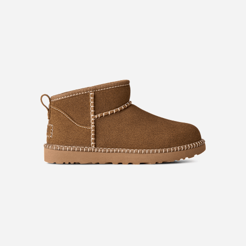 UGG Classic Ultra Mini Botanic Boot for Women in Light Bronze