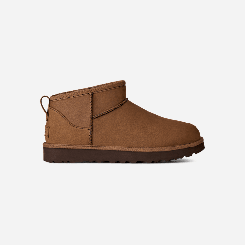 UGG Classic Ultra Mini Nubuck Boot for Women in Dark Chestnut