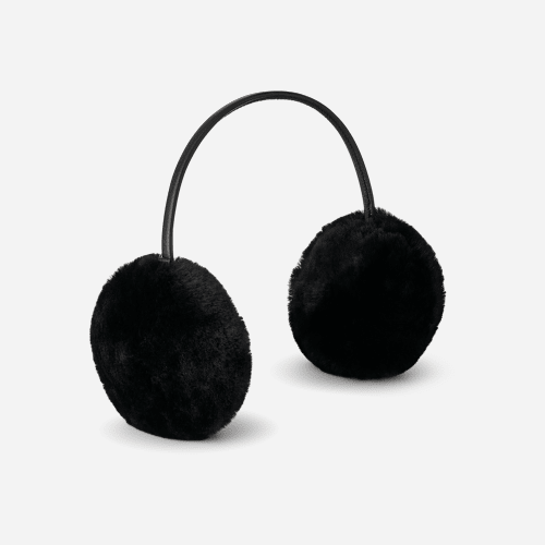 UGG Sheepskin Slim Band Earmuff for female in Black