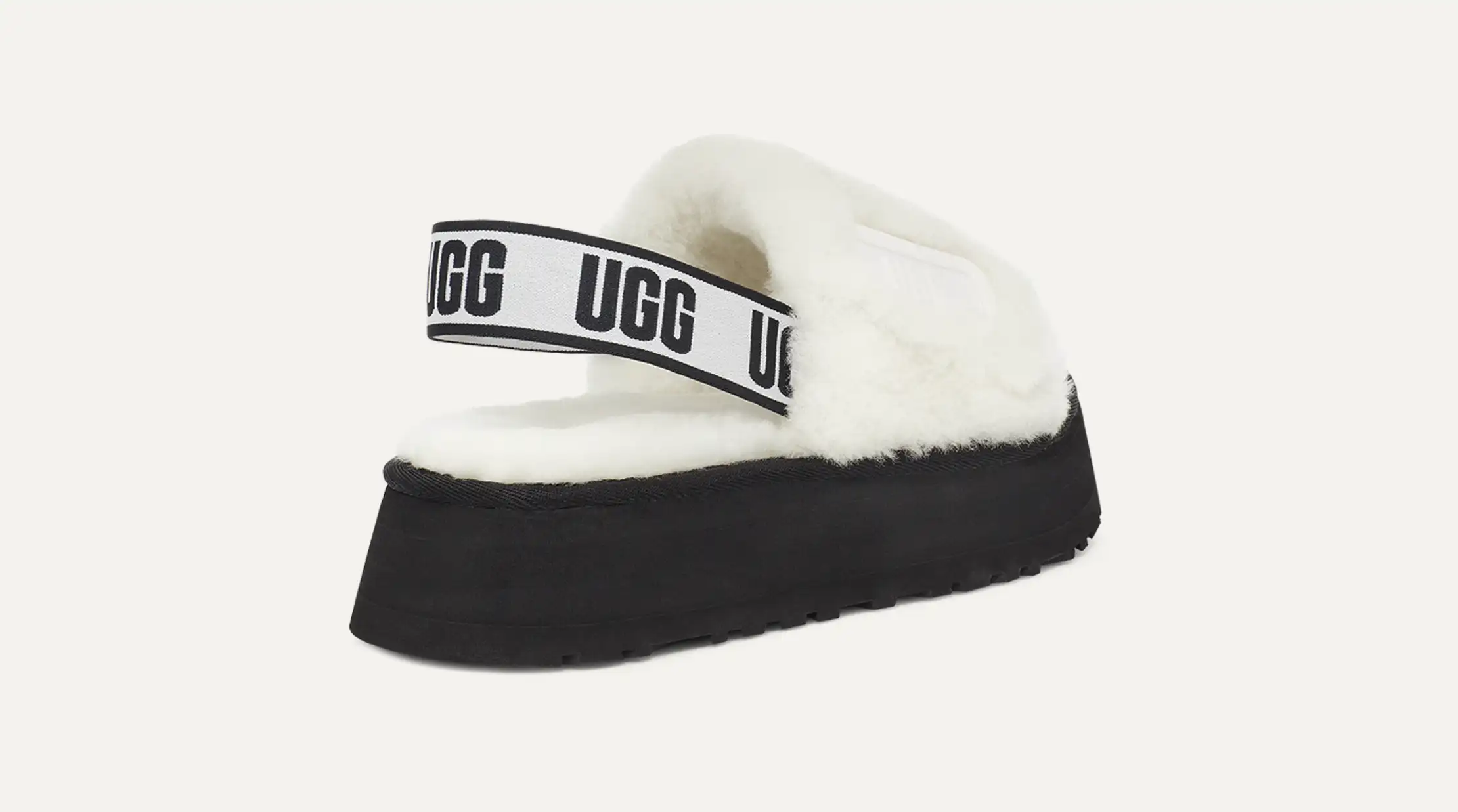 UGG ディスコサイド　ブラック UGG アグ プラットフォーム サンダル DISCO SLIDE ディスコ