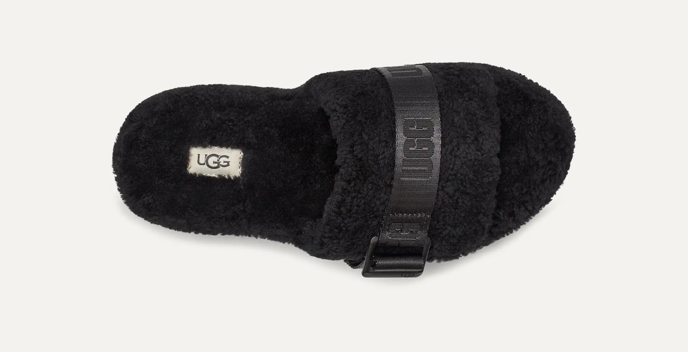 UGG FLUFFITA ブラック サンダル 25cm Fluffita Flatform | UGG