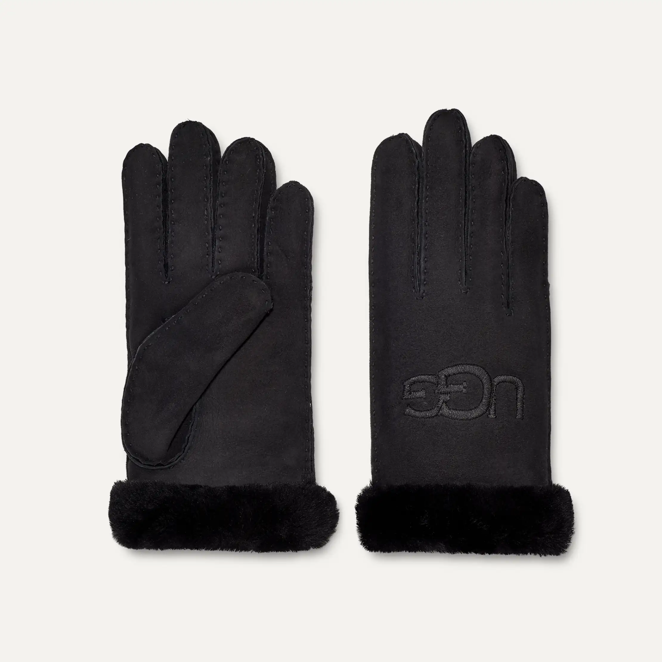 【UGG】Embroidered Logo Sheepskin Gloves☆ シープスキン 手袋 UGG Sheepskin Embroidered Glove for Women | UGG® UK