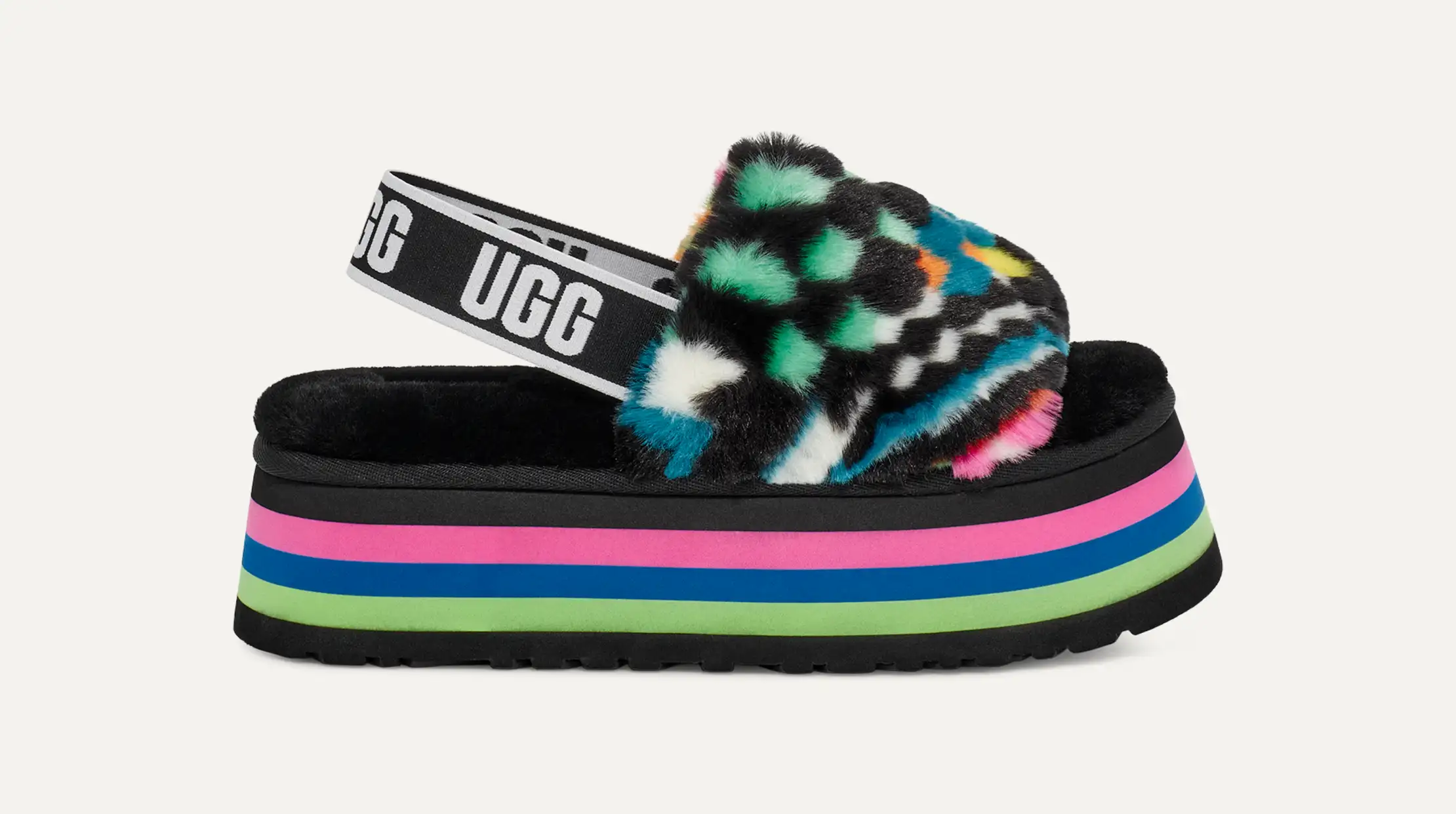衝撃特価 Checks Disco Slide UGG® | Sandal 靴
