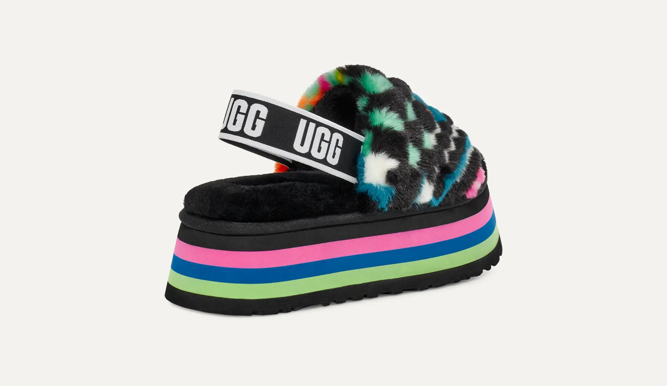 超話題新作 Disco Checks Slide Sandal | UGG® 靴
