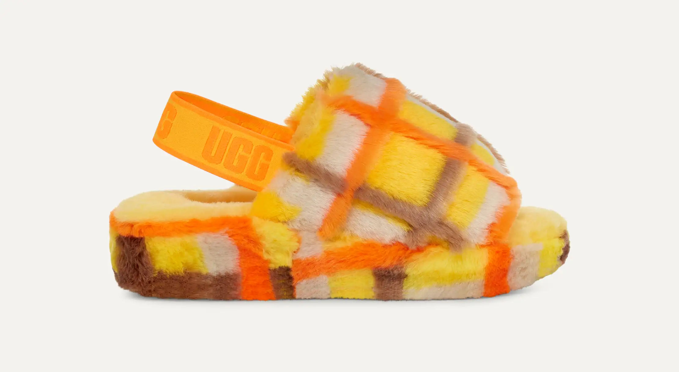 UGG/W FLUFF YEAH SLIDE PLAID PUNK ファー UGG® Fluff Yeah Slide Plaid Punk for Women | UGG®