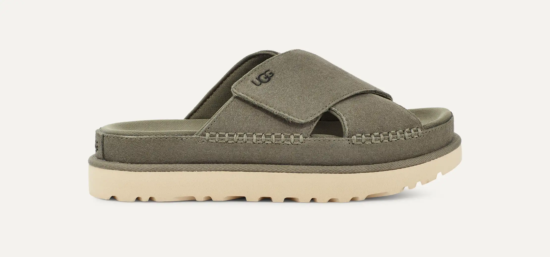 UGGアグGoldenstar Cross Slide Sandalsサンダル Amazon.com | UGG Women's GOLDENSTAR Cross Slide Flat Sandal