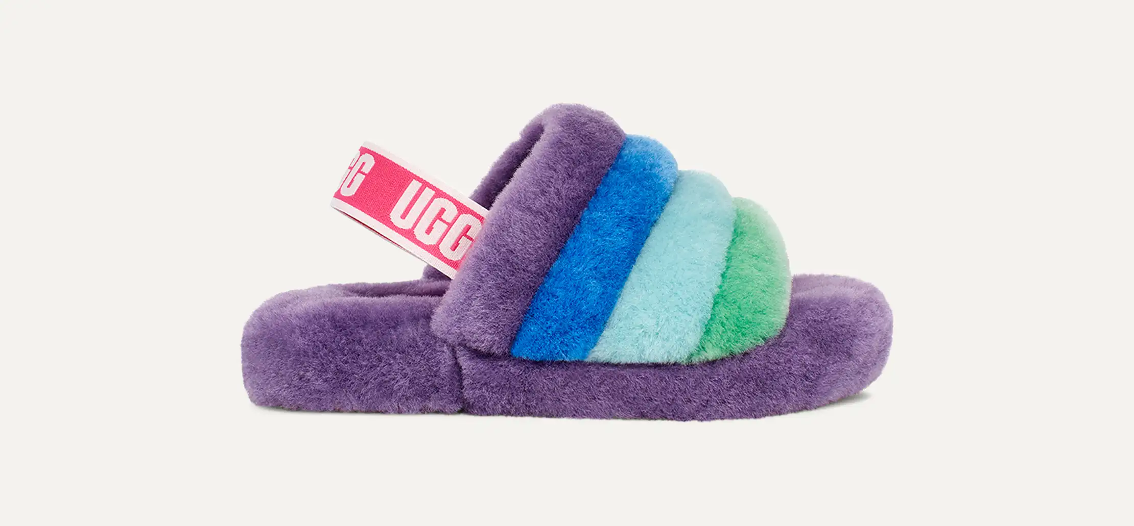 新品UGG Fluff Yeah Slide Multi UGG Fluff Yeah Slides Slippers Shoes Sheepskin Multy Sandals