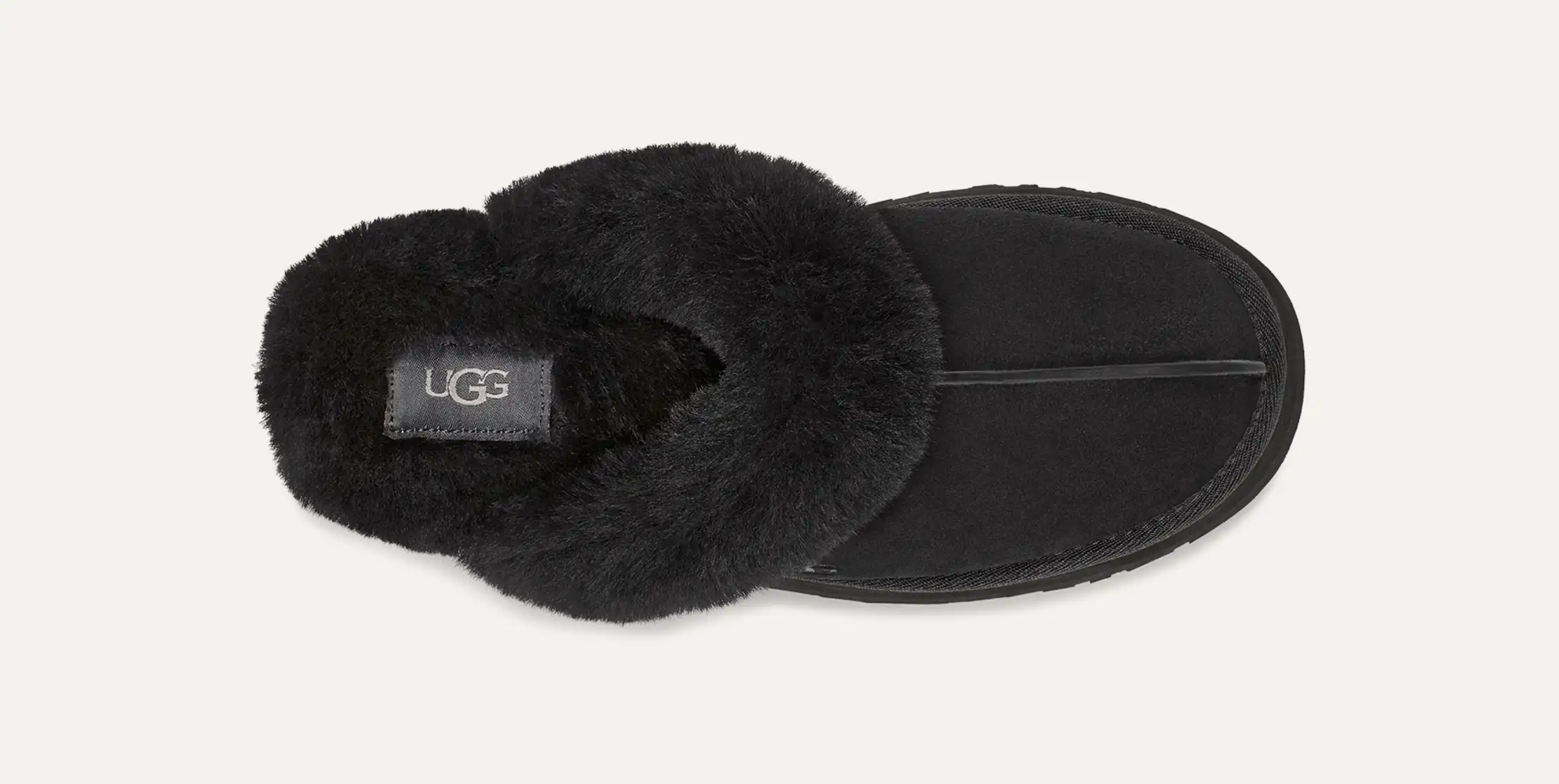 UGG【関税/送料込】UGG Disquette Slipper BLACK UGG® Disquette Suede Fur Platform Slippers | Dillard's