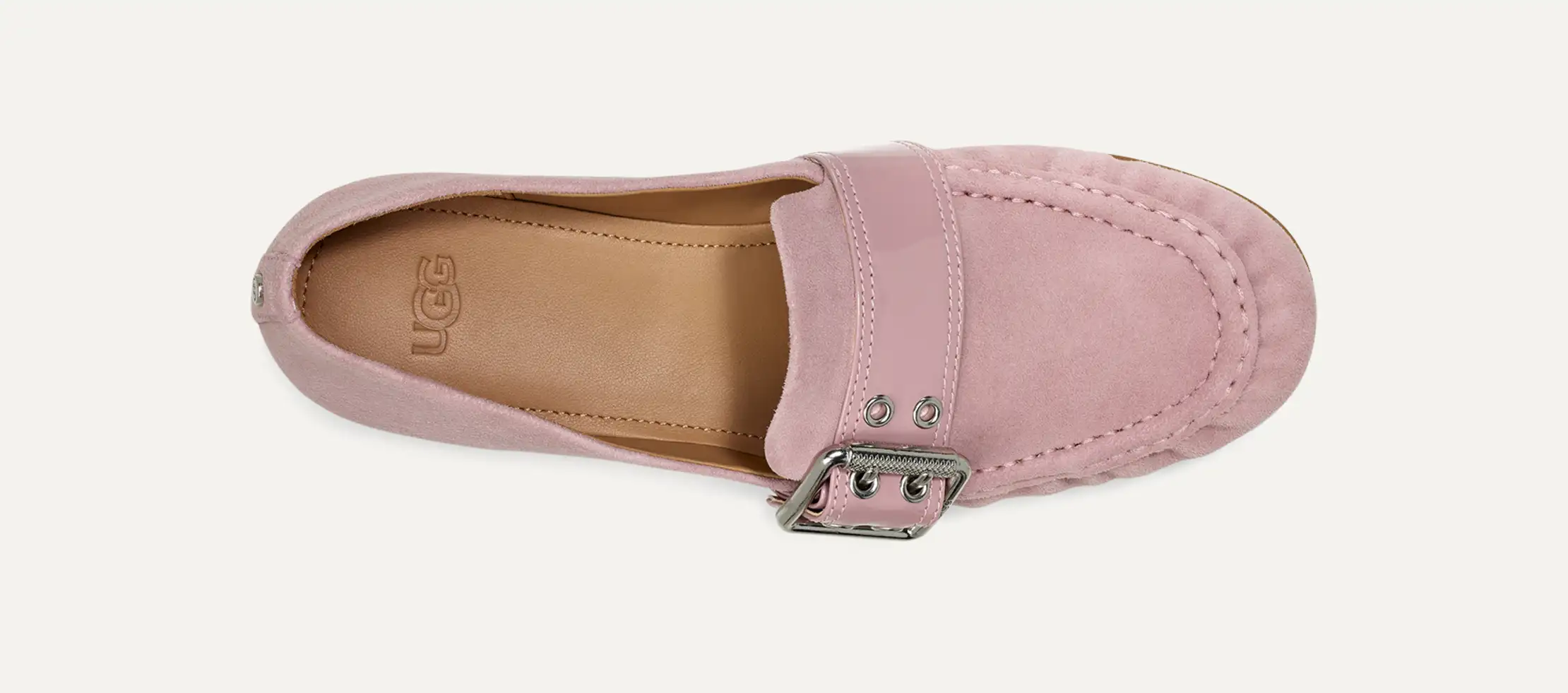 アグ UGG ANSLEY ウールボア スリッポン ローファー モカシン