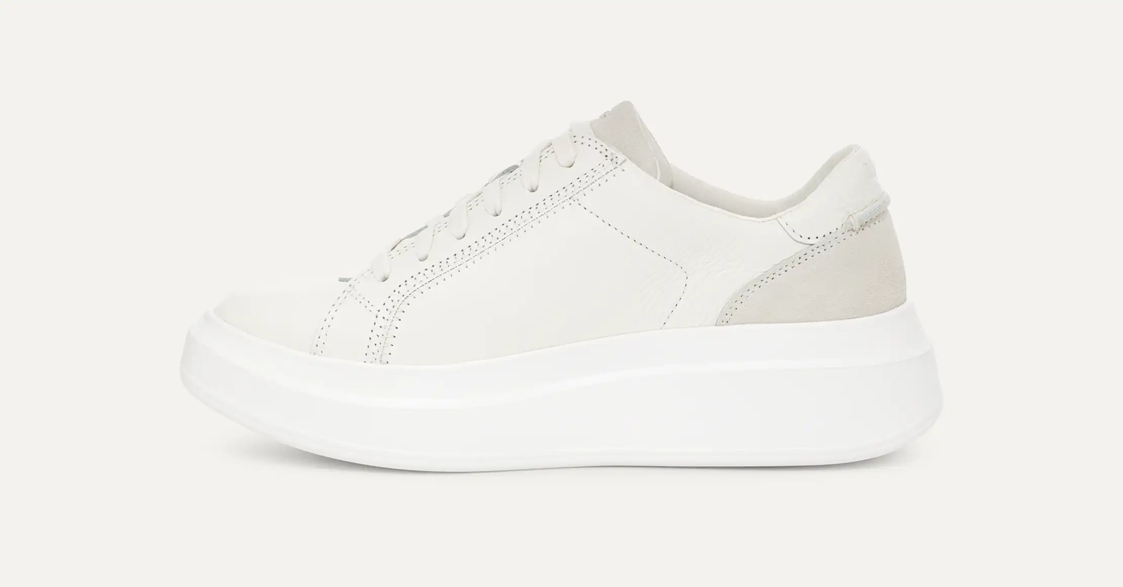 【新品】UGG SCAPE LACE 白✖️ベージュ　レザースニーカー Scape Lace Sneaker | UGG®