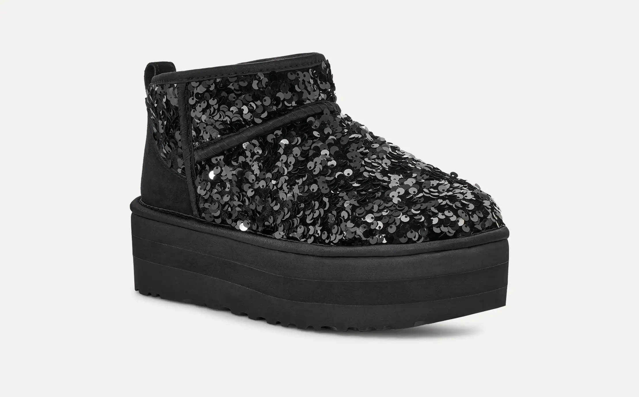 ☆関税込☆UGG★UGG W Classic Mini Chunky Sequin Boots★Black Classic Mini Chunky Sequin Boot | UGG®