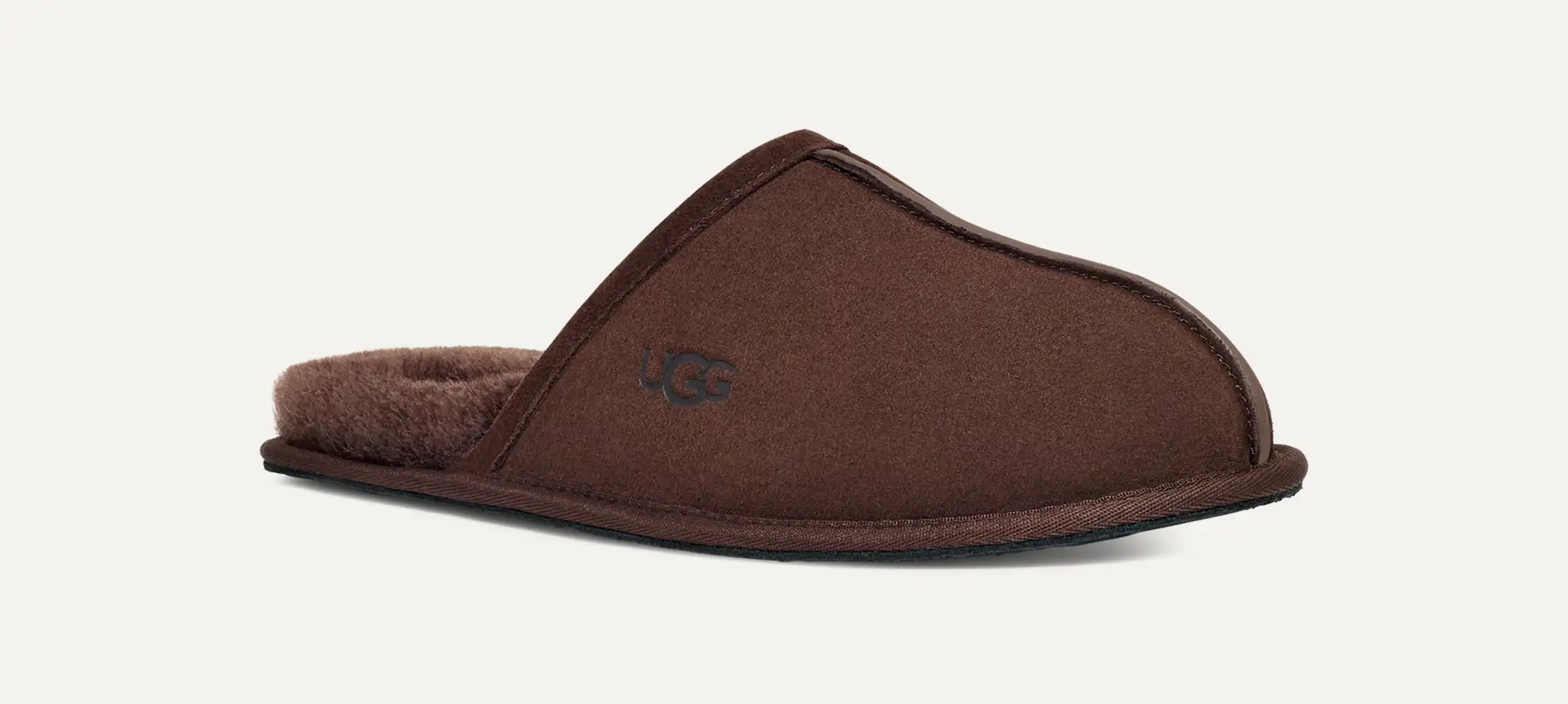 UGG Australia Brown Suede Winter Scuff Slippers 17 UGG Roozee Unisex Scuffs - Made in Australia main image 4