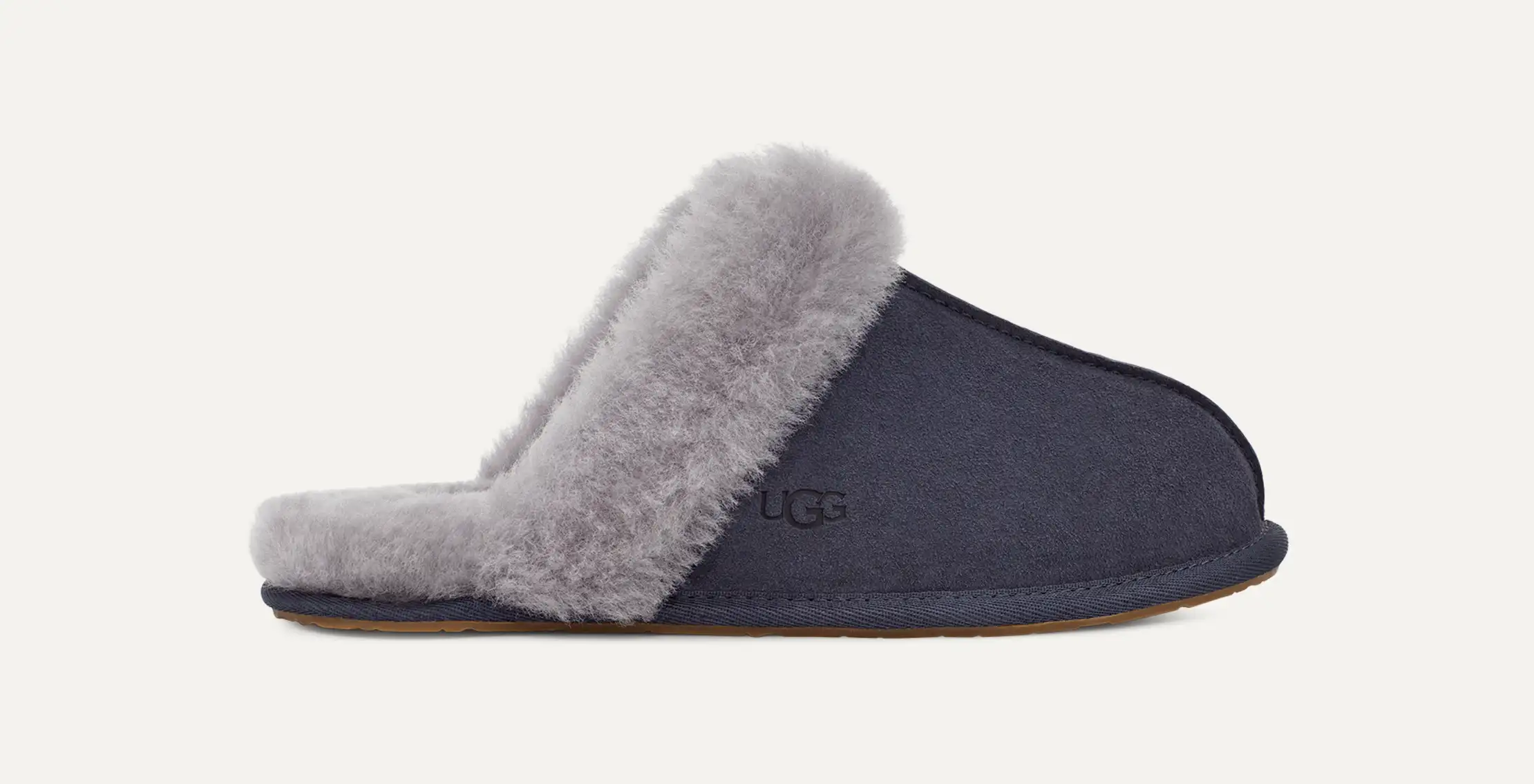 Ieced Sheepskin Slippers Ugg Navy Scuffette Slippers UGG SCUFFETTE