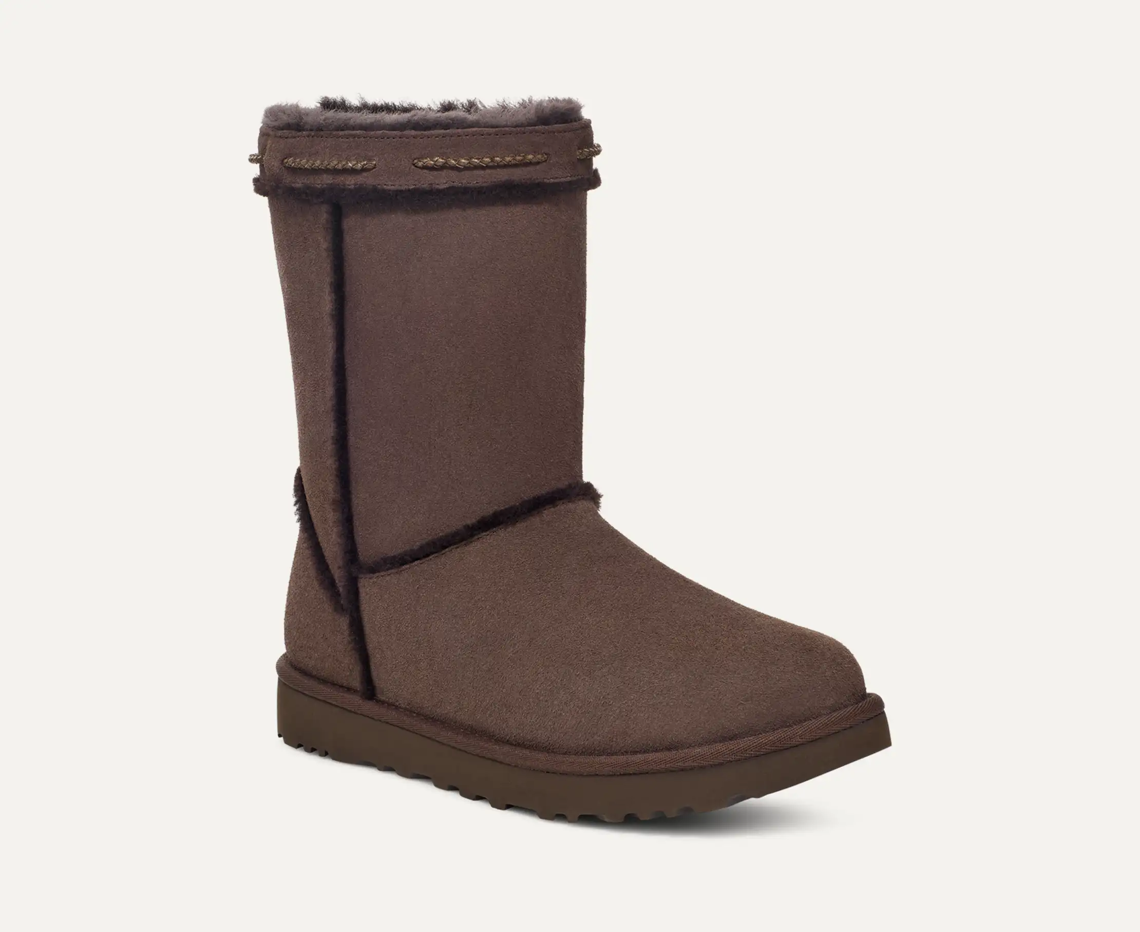 Women's Classic Short Shearling Braid