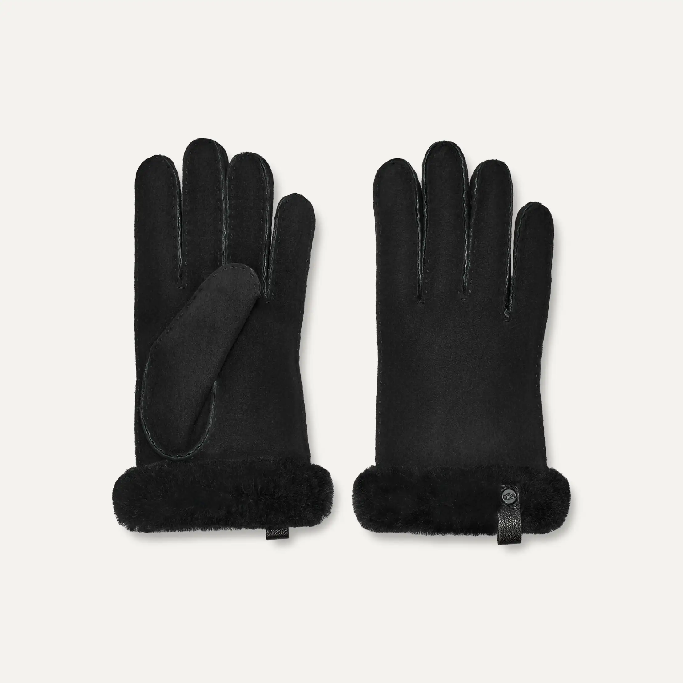 UGG Shorty Leather Trim Glove for Women | UGG® UK