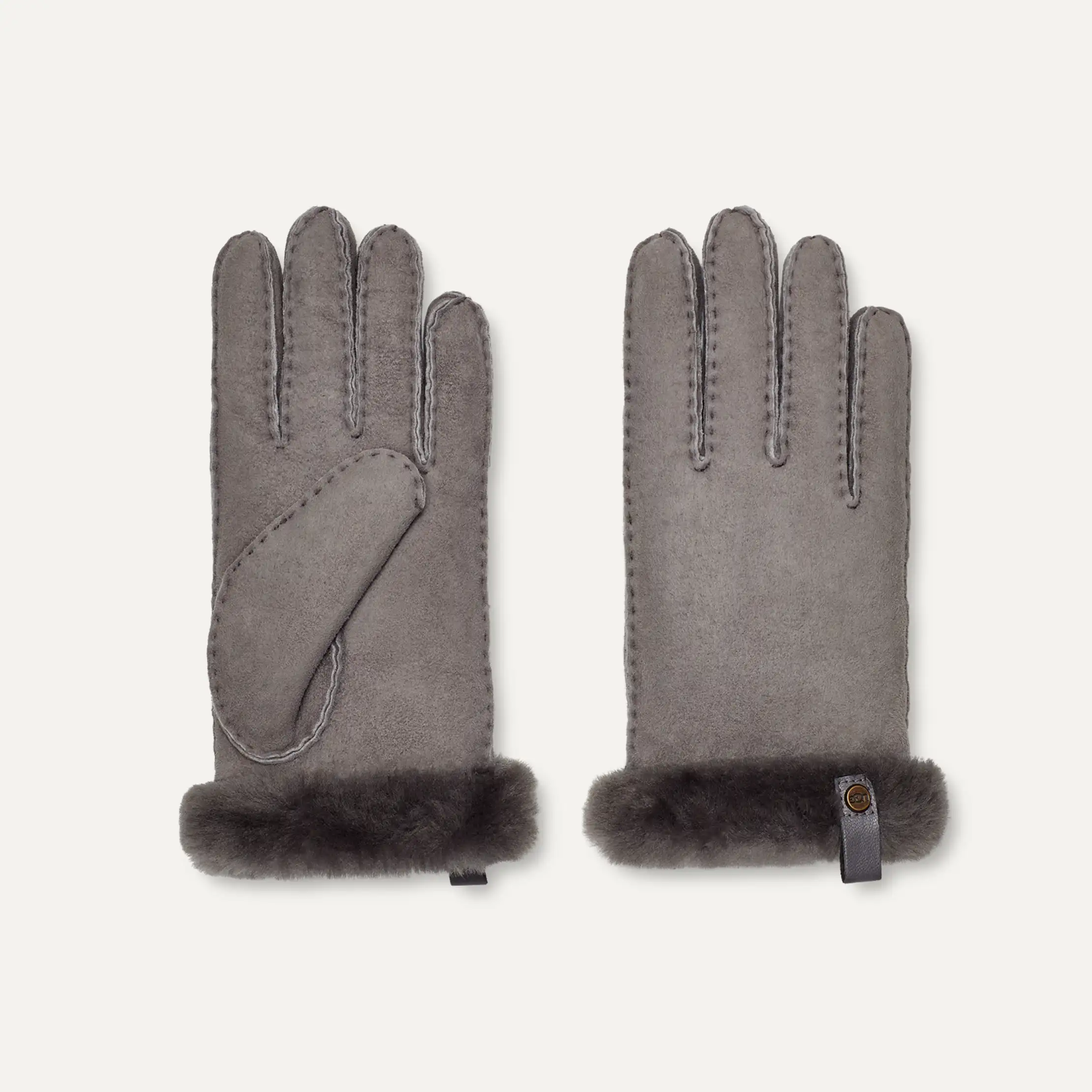 UGG Shorty Glove With Leather Trim Handschuhe fr Damen | UGG DE