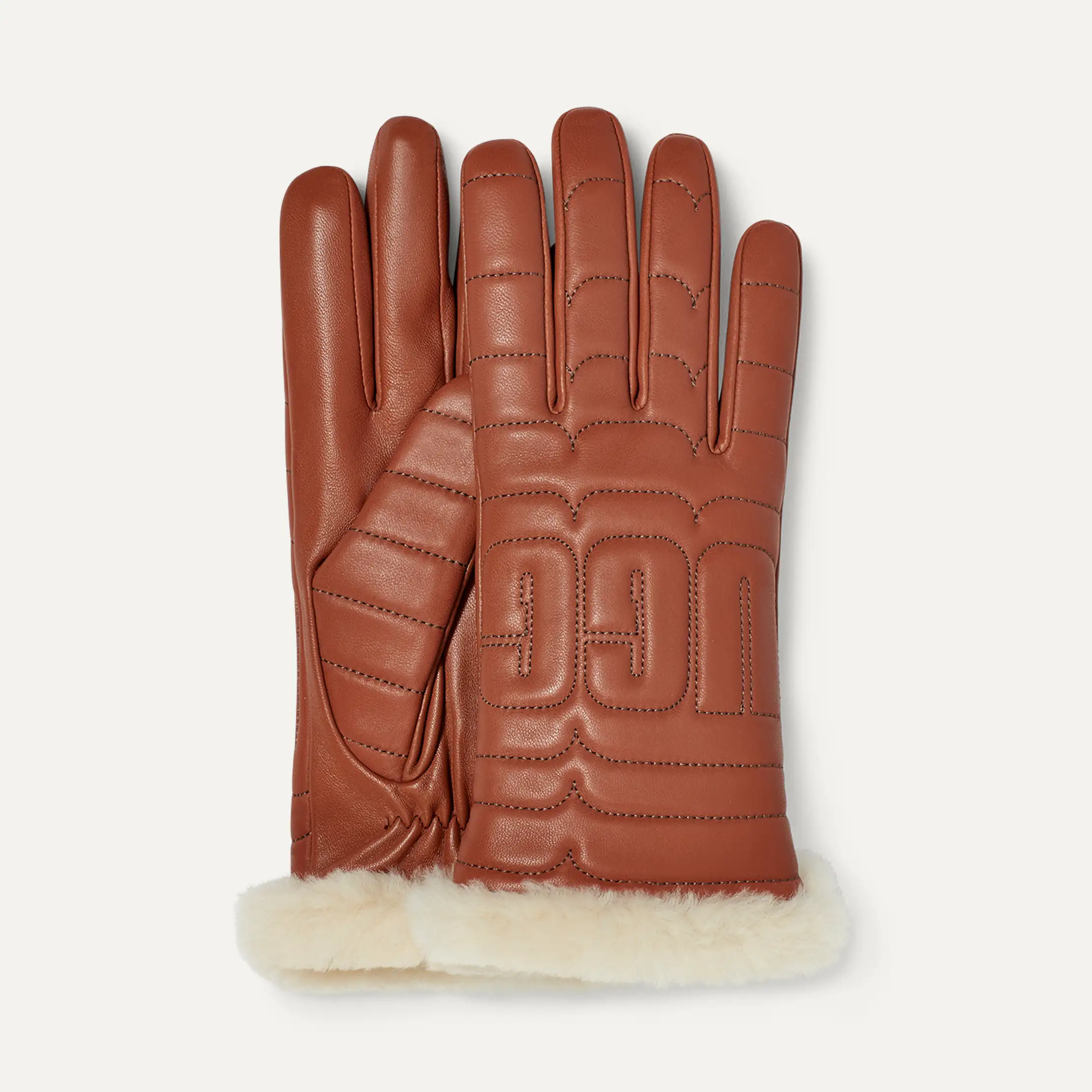【UGG】レザーキルティングロゴテックグローブ UGG® Leather Quilted Logo Tech Glove for Women | UGG®