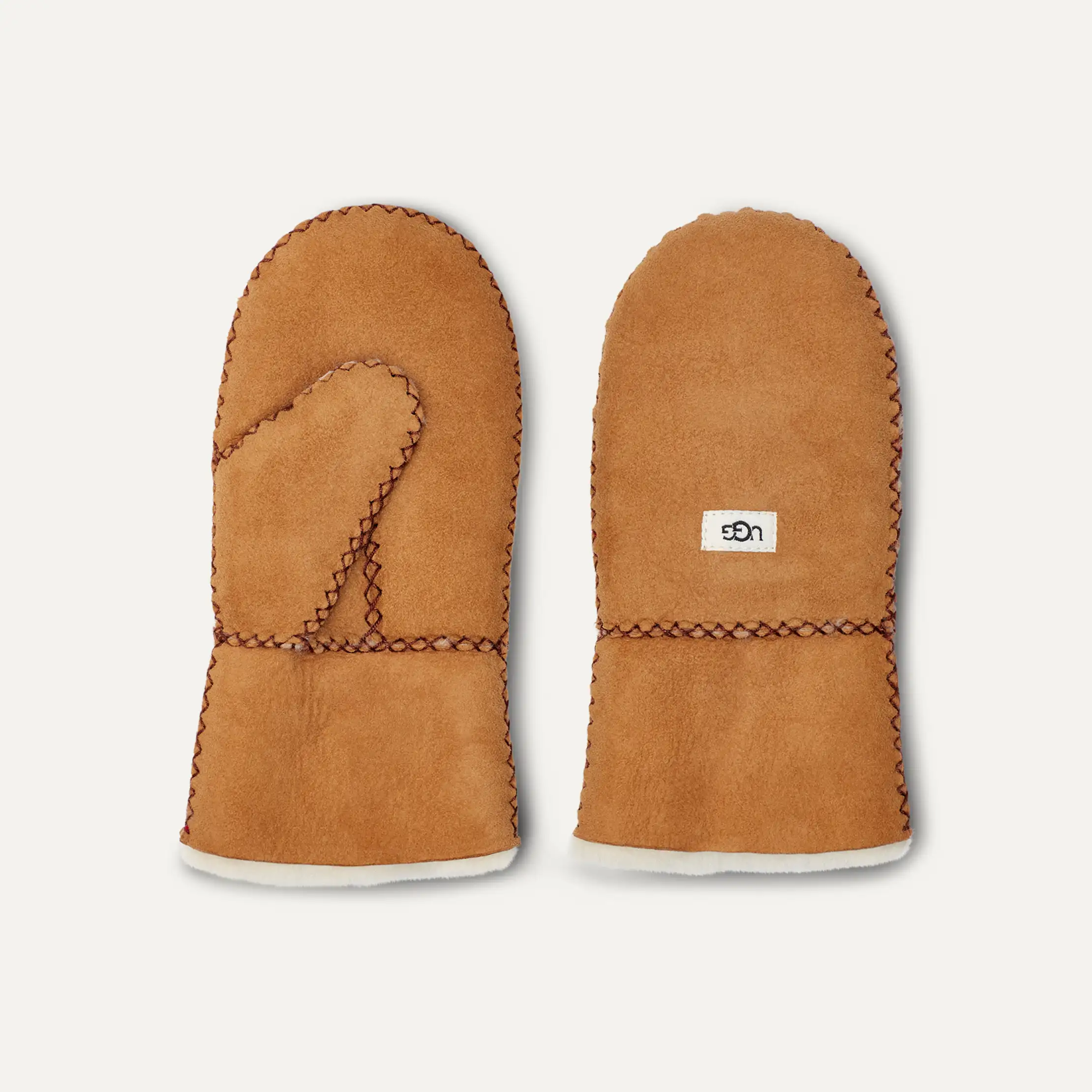 Toddlers / Big Kids' Sheepskin Mitten with Stitch