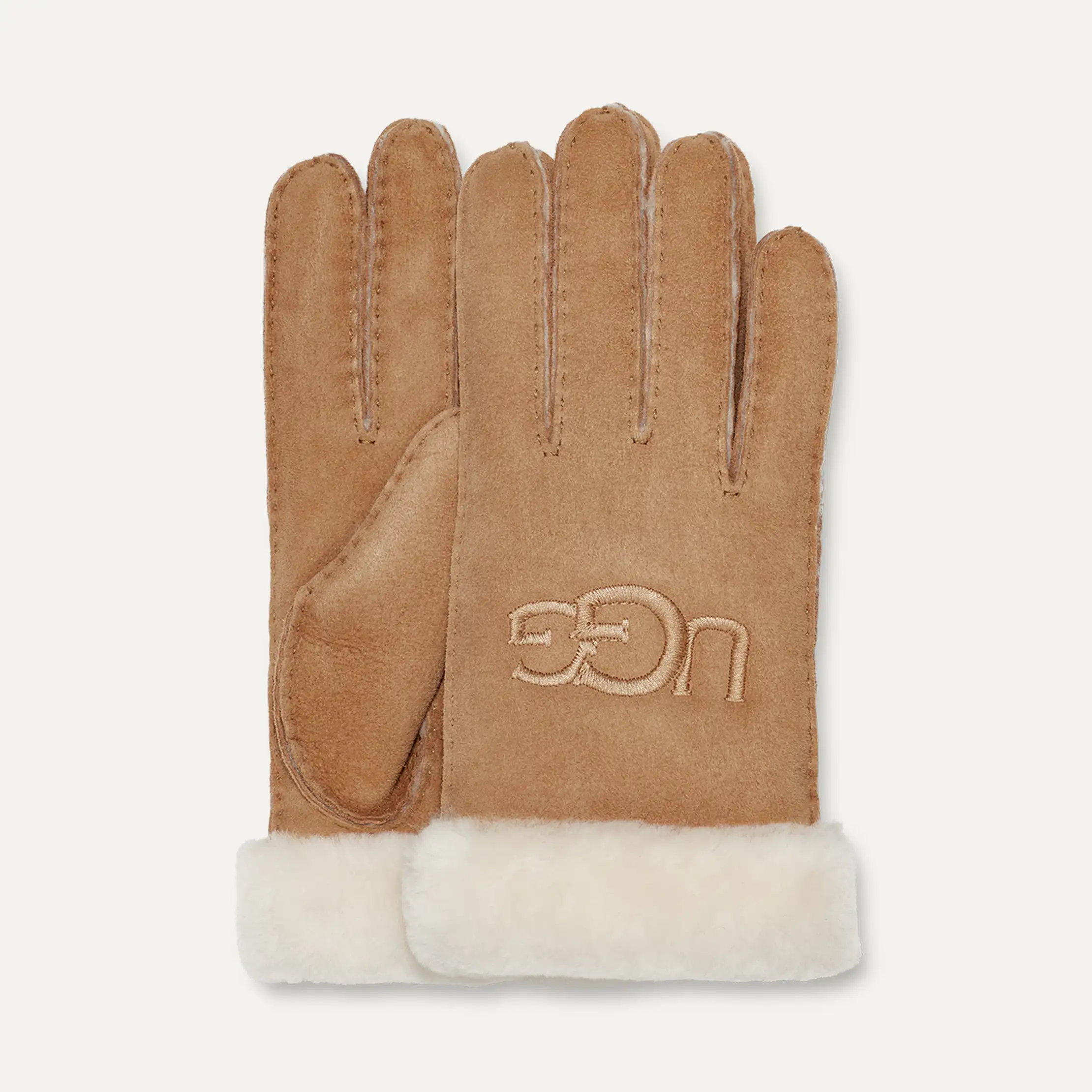 UGG® UGG Genuine Dyed Shearling Slim Side Vent Gloves