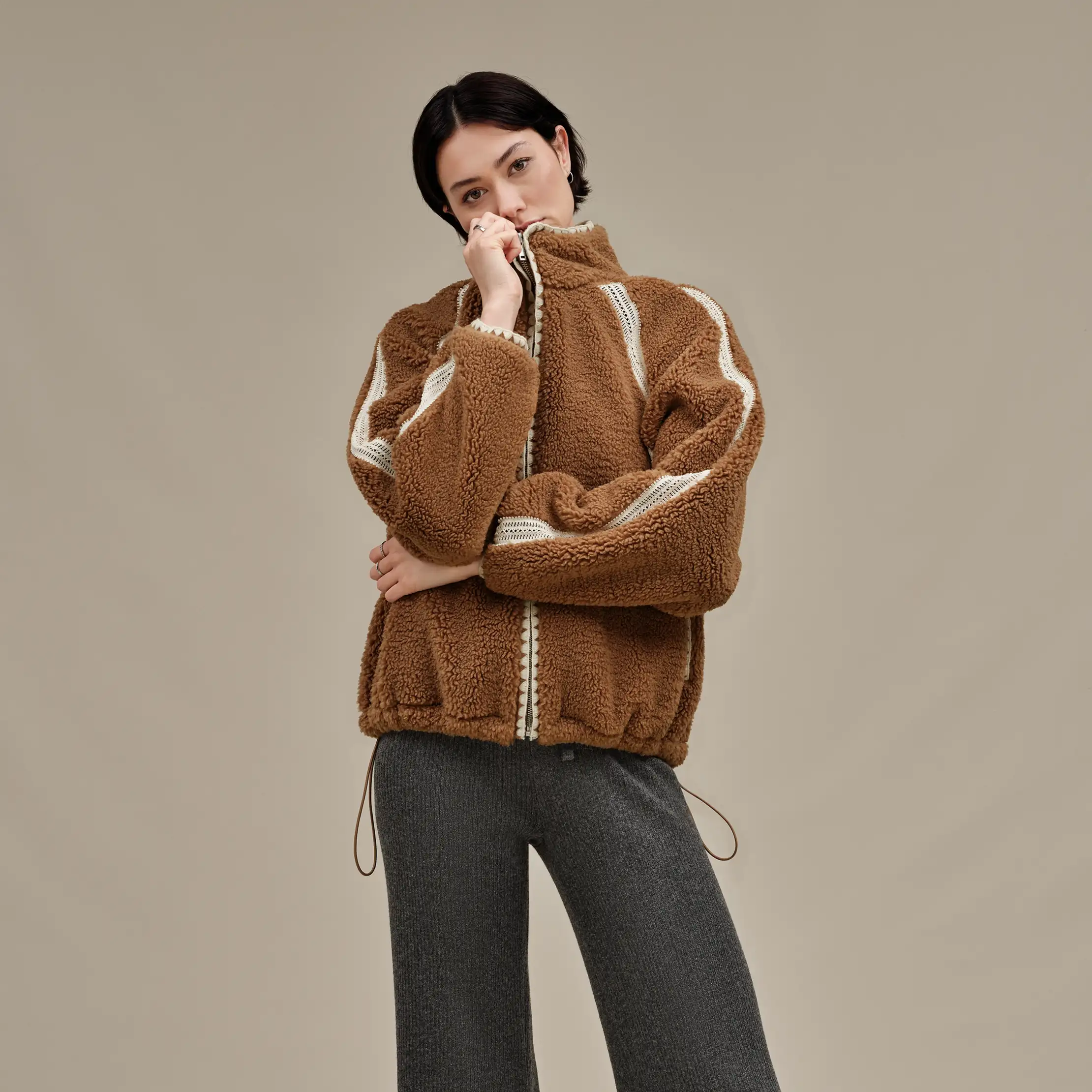 UGG® Nikia Crochet UGGfluff Jacket for Women | UGG®