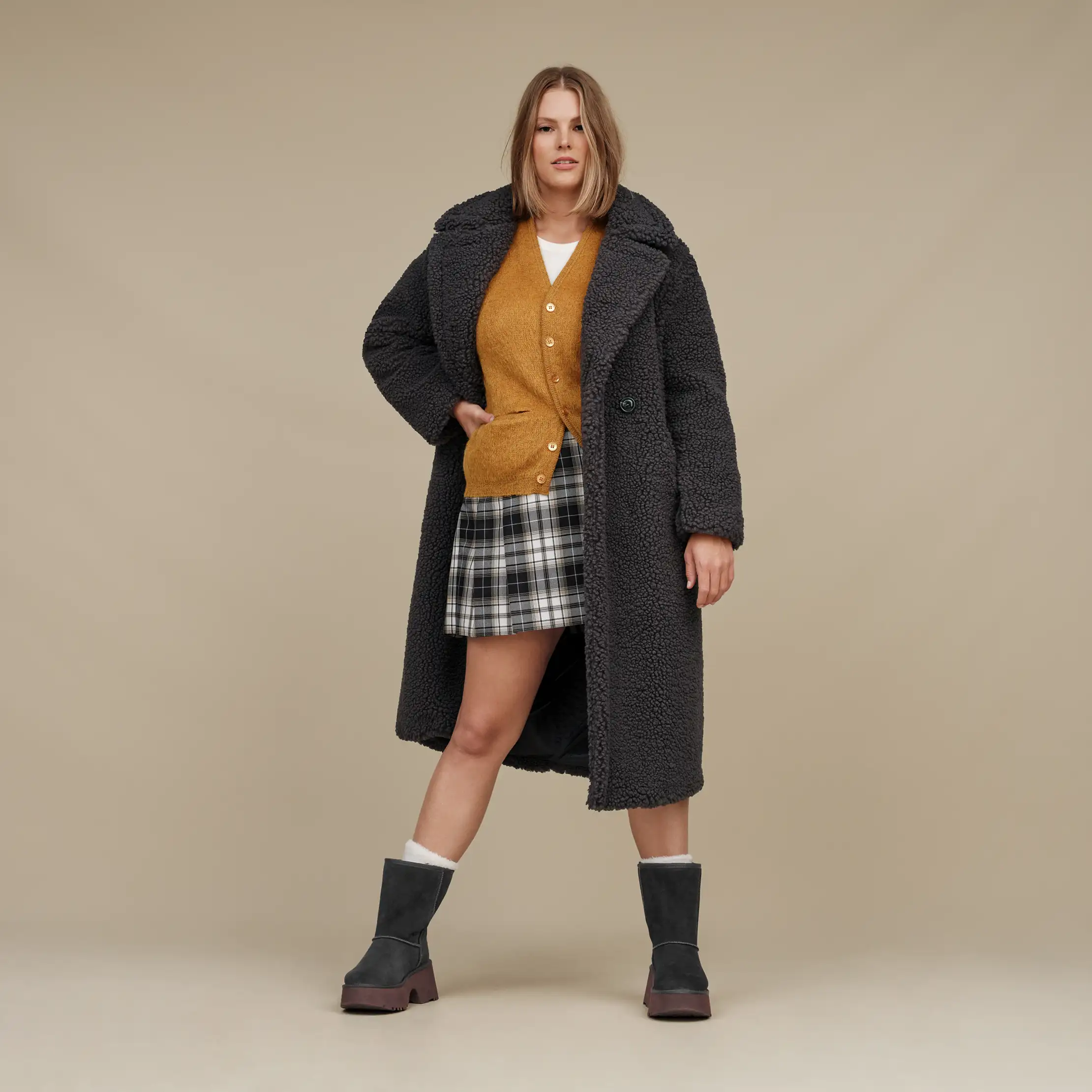 Gertrude Long Teddy Coat | UGG®